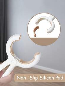 Large Beach Towel Clips 8 Pack, Towel Clips For Beach Chairs Cruise Heavy Duty, Towel Holder Clips For Clothes Pool Boat, 2 Mixed Colors Khaki And Blue - Multicolor - View 4