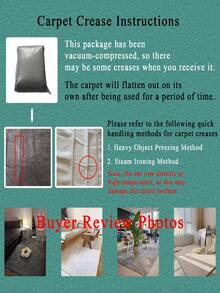 1件纯色柔软舒适长绒驼色长毛地毯，现代简约北欧风格暖色调房间装饰，蓬松厚实，温暖舒适，奶油色家居装饰，秋冬季节礼物，蓬松的圣诞节/万圣节/情人节装饰礼物，易于打理的客厅、沙发、卧室床边地毯 - 淺灰色 - 查看 12