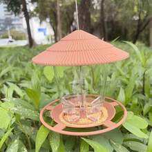 1件套多功能户外鸟类乐园，自动蜂鸟喂食器，野生鸟类喂食台，鸟浴盆，花园观鸟吸引套装 - 多色A - 查看 12