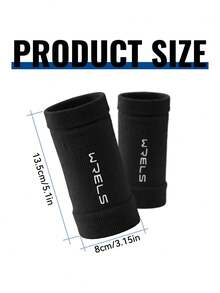 1 par de soportes para muñeca WRELS, transpirables y cómodos, disponibles en 3 colores, adecuados para fitness, deportes, protección de muñeca, baloncesto y actividades al aire libre - respirable - Ver 2