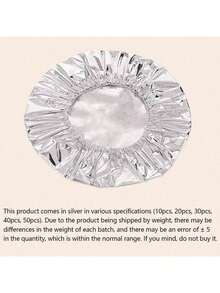 10/20PCS Kitchen Table Meal Aluminium Fum Foil Insulation Lid Freshness Cover, Elastic Mouth Bowl Cover Thermostat Cover, Round Thickened High Temperature Resistant, Easy To Clean And Reusable, Kitchen Thermal Wonders, Kitchen Freshness Insulation Film Lid, Family Leftovers Dustproof Aluminium Lid, Suitable For Family Kitchen, Camping Picnic - Multicolor - View 10