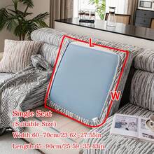 1pc All Season Jacquard Plush Anti-Slip Sofa Seat Cushion Cover, Soft & Skin-Friendly Modern Style, Pet-Proof Elastic Sofa Slipcover, Suitable For L-Shaped Combination Sofa And 1/2/3/4 Seater Sofa (Sold Individually) - Multicolor - View 14