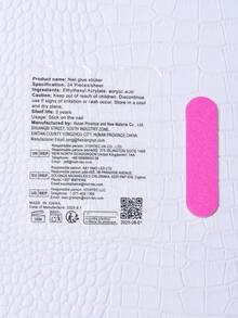 10片/套，欧美手工杏仁美甲贴纸，Y2K多色法式风格，3D手工白色雕刻，3D手工蓝莓，手绘绿叶波点图案，美甲装饰。包含1片果冻胶和1把指甲锉。适合日常佩戴，也适合科切拉音乐节等场合的造型。美甲贴片及美甲护理产品。手工美甲贴片。 - 彩色 - 查看 5