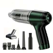 Car Vacuum Portable Cordless, 2 In 1 Vacuum Cleaner&Air Duster, Handheld Vacuum Cordless With 2400mAh Battery, Deep Detailing Cleaning Kit Of Car Interior, With Multi-Nozzles For Car, Home, Office, Pet, Desk, Keyboards, Car Accessories - Wireless - View 13