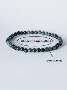 1pc 4mm Mini Energy Stone Charm Bracelet, Natural Stone Layered Bracelet, Agate Beads Yoga Healing Bracelet Jewelry For Women Men Best Friend Gift, Festival Gifts - Multicolor - View 23