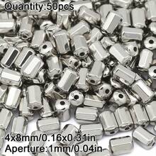 2/10/20/30/40/50/100颗电镀CCB珠子，多种形状可选，珠宝制作DIY项链手链耳环配件，隔珠，手工串珠材料，手机吊坠，复古不对称电镀隔珠 - diy - 查看 23