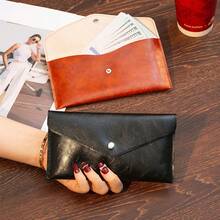 1pc Unisex Long Wallet, Fashion Minimalist Large Capacity Card Holder Coin Purse, Slim Simplified Wallet - Multicolor - View 2