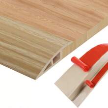 1pc 7cm/2.75in Self-Adhesive PVC Door Threshold Protector, Wood Grain Floor Transition Strip, Scratch-Resistant Door Floor Transition Strip, Home Self-Adhesive Door Threshold Ramp Design, Decorative Speed Edge Guide For Wood Flooring And Carpets, Suitable For Carpet Edging, Protecting Tile And Floor Joints, Decorative Home Decor - Multicolor - View 14