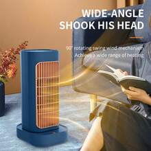 Small Desktop Heater, Quiet & Fast Heating, Hand & Foot Warmer, Instant Heating, Radiant Heater, Suitable For Office - Multicolor - View 9