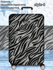 1pc Luggage Cover Suitcase Protective Sleeve, Multiple Sizes Available. Made Of Polyester Fiber, Scratch-Resistant & Wear-Resistant, Unisex. Ideal For Business Trips And Summer Vacations. Easy To Hand Wash And Detachable, A Must-Have Travel Accesso - Multicolor - View 16