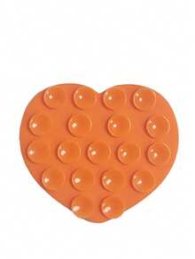 1个双面心形硅胶吸盘，可水洗手机硅胶吸盘，防滑固定吸盘手机支架，兼容、安卓手机，生日礼物，送给家人和朋友的手机支架 - 彩色 - 查看 18