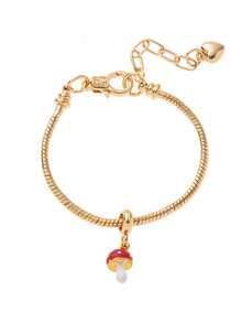 1 件草莓樱桃时尚手链吊坠，彩色油滴水果系列手链 - 彩色 - 查看 5