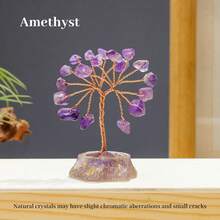 1 Cây đá tự nhiên 7 luân xa chữa lành, làm từ nhựa, mini, trang trí nhà cửa, văn phòng, phòng khách theo phong thủy mang lại may mắn. - Cây nhựa epoxy - Xem 23