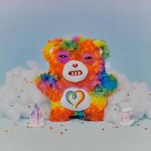 Spin Master Fuggler X Care Bears 9-Inch Plush Toy, Cheer Bear/Togetherness Bear/Grumpy Bear/Share Bear, Funny Ugly Monster Stuffed Animal With Human-Like Teeth, Collectible Gift For Kids, Teens, Adults - Togetherness Bear - View 1