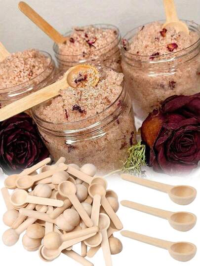 10pcs Wooden Long Handle Spoons, Washable Wooden Coffee Spoons Suitable For Coffee, Jam, Honey And Kitchen Seasonings, Also Can Be Used As Restaurant Soup Spoons And Serving Spoons, Elegant And Convenient Kitchen Tool