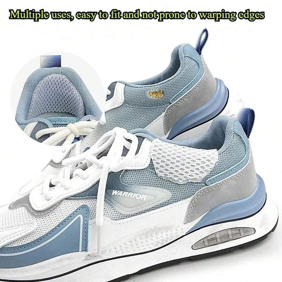 2pcs Self-Adhesive Mesh Lining Shoe Heel Protector Patch, Invisible Sports Shoes Damage Repair Sticker