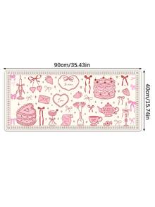 Tấm lót chuột Pink Bow Queen, kiểu dáng dễ thương và tinh nghịch, thảm lót bàn máy tính phong cách sinh viên, phù hợp với máy tính xách tay, đế cao su chống trượt, phụ kiện trang trí văn phòng. - Nhiều màu - Xem 11