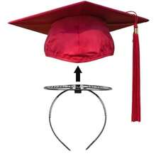 Graduation Cap Headband Grad Cap Headband Secure Hairstyle With 4 Hair Clips Grad Cap Hairband For Graduates Girl - 1件 - 查看 8