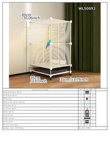 Large Size Easy Install Bird Cage, Parrot Cage For Cockatiel, Macaw, Parakeet, Luxury Villa With Tray For Indoor Home Use - Assembled Version - View 21