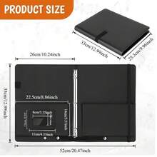 1-częściowy segregator na nuty A4 ze skóry PU, duża pojemność, z przezroczystymi stronami wewnętrznymi – wytrzymały organizer na nuty, odpowiedni na pianino, gitarę, nuty skrzypcowe, teczka menedżera, teczka na dokumenty kontraktowe, teczka na dokumenty muzyczne, prezent dla ucznia, wodoodporny, duża pojemność, odpowiedni na artykuły biurowe, zajęcia muzyczne, imprezy, ćwiczenia muzyczne, akcesoria do gitary, akcesoria do pianina, akcesoria do instrumentów muzycznych, artykuły szkolne, prezenty muzyczne, zespół, prezenty dla kobiet, prezenty dla mężczyzn - Wielokolorowe - Zobacz 5