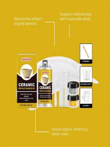 jakehoe Ceramic Repair Kit - Gold Glue For Deep Bonding, Restores Cracked Ceramics & Glass. Designed To Transform Damaged Ceramics & Glass Into Art. Waterproof, Corrosion-Resistant, Fast-Curing, Comprehensive Protection, Long-Lasting Repair. Great Gift For Valentine's Day, Ramadan - Sets - View 6
