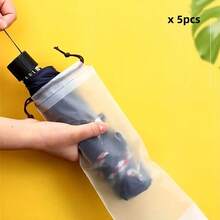 1/5个装雨伞收纳袋防水密封袋户外汽车捆绑伞专用袋学生折叠伞防水罩