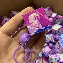 High-Quality Witch Hunting Team Mini Magic Cube Keychain, Character Pattern Stress Relief Toy Pendant, Holiday Gift Small Accessory - Multicolor - View 5