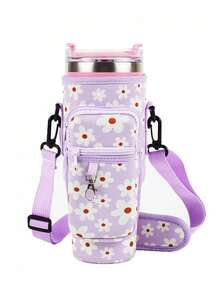 1pc/4pcs With Pink Heart-Shaped Plush Hanging Cup Accessory Set, Portable Adjustable Shoulder Strap, Suitable For Sports And Outdoor Gift Giving - Multicolor - View 23