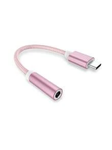 Type-C 转 3.5mm 音频适配器，USB C 耳机插孔数字辅助适配器，耳机 USB C 适配器，Type-C 公头转 3.5mm 母头耳机插孔，兼容所有 Type-C 设备