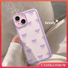 Case Cover Transparent Material TPU Purple, Pink, Blue, Green And Yellow Bow Pattern I P H ONE XR 11 12 13 14 15 16 PRO MAX 7 14 15 16 PLUS REDMI A1 A2 A3 A5 9A 10C 12C 11A 13C 14C 11 12 LIRE NOTE 8 9 10 11 12 13 14 PRO POCO C55 C65 X3 X4 X5 A72 S20 FE S21 FE CASE - Năm 1 - Xem 2
