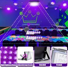 144 LEDs UV Black Light For Glowing Parties, LED Ultraviolet Fluorescent Light, IP66 Waterproof, Ultra-Thin Outdoor Floodlight With USB Plug, Switch Control And 59-Inch Cable, Metal Surface, Ideal For Outdoor Use, Black Light Parties, Stage Lighting, Halloween, Christmas, Body Painting, Fluorescent Posters, Neon Lights - ánh sáng tím - Xem 5