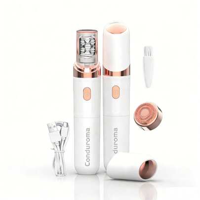 Conduroma Rechargeable Electric Facial Hair Remover For Women, Precision Epilation, Smooth Hair Removal Device For Female Facial, Lip, Chin And Peach Fuzz