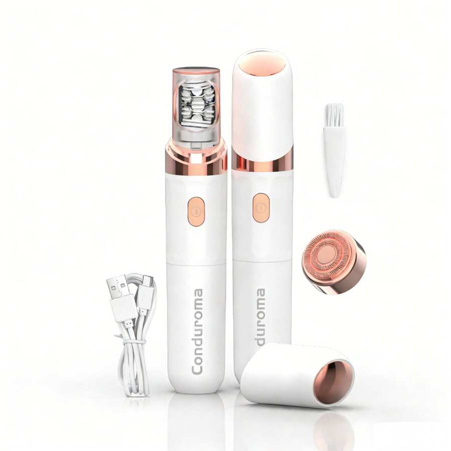 Conduroma Rechargeable Electric Facial Hair Remover For Women, Precision Epilation, Smooth Hair Removal Device For Female Facial, Lip, Chin And Peach Fuzz