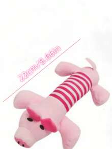 1pc/3pcs Pig/Elephant/Duck Shaped Plush Squeaky Pet Chew Toys, Durable Dog Chew Toys For Interactive Play - Multicolor - View 3