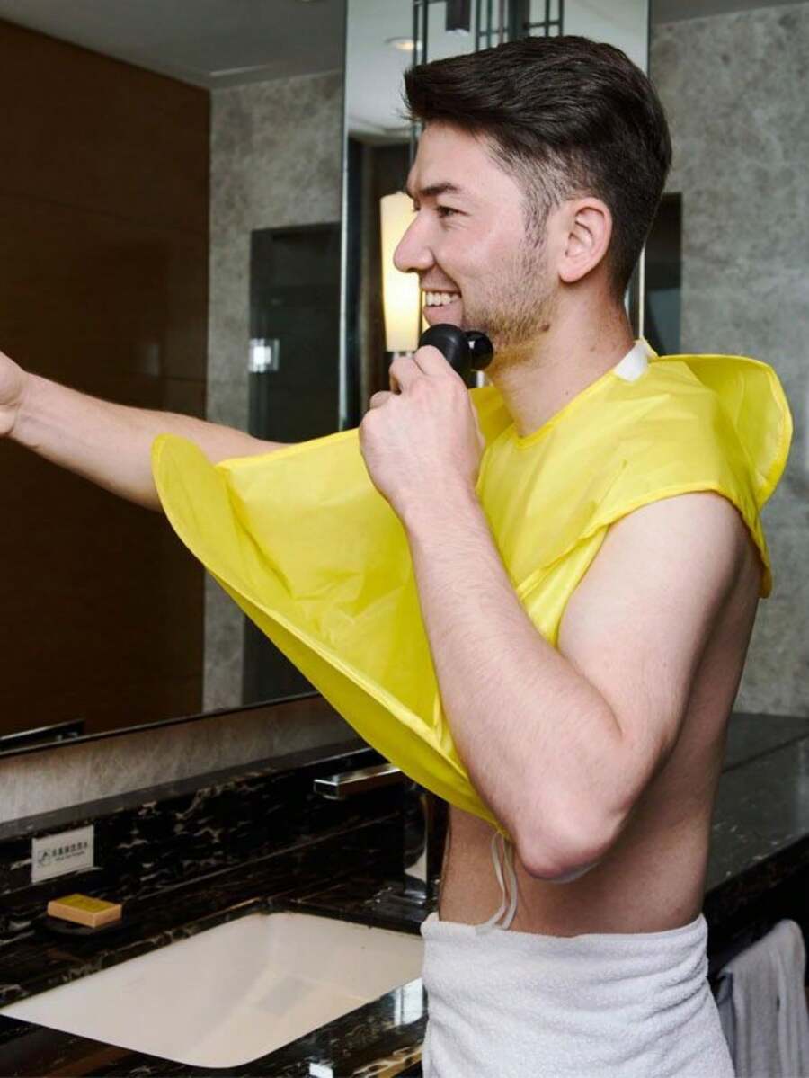 2件装胡须围兜，剃须围兜，胡须围裙，剃须披肩，修剪胡须围兜