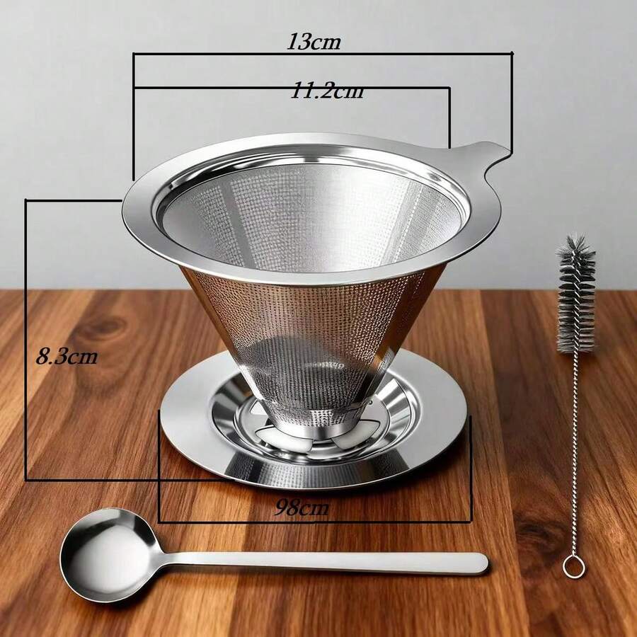 Set Of Two Reusable Coffee Filters, Suitable For Coffee Machines And Capsule Coffee Machines, Universal Type, Compatible With Espresso Machines, Commercial Espresso Machines And Reusable Coffee Cups. Durable, High-Strength And Multi-Purpose Filters. - EM-1PC - Xem 1