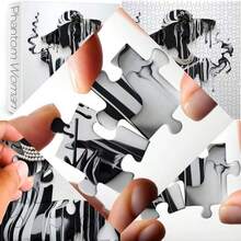 Adulto elegante rompecabezas de arte difícil en blanco y negro, hermoso y estético desafiante - como en la foto - Ver 1