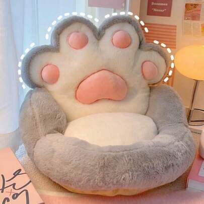 1個 かわいい猫の肉球クッション ソファ・寝室用 多機能畳敷きクッション ベイウィンドウシートクッション 腰とお尻サポート 長時間座り用 オフィス・車・学生用畳椅子 健康快適シートパッド