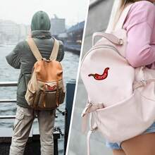 1 st. broderad stryklapp med chilipeppar, rolig broderad stryklapp, lämplig för kläder, jeans, ryggsäckar - Röd - Visa 8