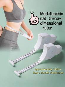 2pcs Fitness Tape Measure, Household Soft Ruler For Body Measurement, Student Personal Use Waist Chest Leg Circumference Measuring Tool - Multicolor - View 1