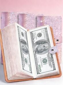 100个信封省钱挑战 - A5 省钱预算活页夹，内含现金信封，100天轻松有趣的省钱妙招，助您节省5050美元。现金信封挑战活页夹，适合家庭办公室使用。