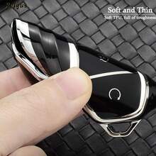 Soft TPU Car Key Fob Cover, Dolphin Pattern, Protective Case For BYD Qin Plus, Atto 3 EV, Car Interior Accessories