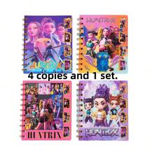 1/4本高品质K-POP主题螺旋笔记本（学生用） - 彩色 - 查看 9