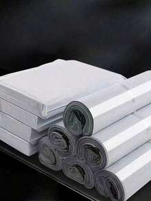 10/20/50pcs Durable White Courier Bags - Thick, Waterproof, Tear-Resistant Plastic Mailing Bags, Strong Adhesive, Suitable For Clothing Packaging And Small Business Shipping - White - View 9