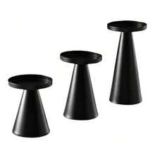 Set 1 buc/3 buc Suport/suport pentru lumânări metalice în stil european modern, cilindric negru, potrivit pentru decorarea mesei și a biroului, ideal pentru nunți romantice, cine la lumina lumânărilor, petreceri de ziua de naștere, banchet, decor pentru casă, poate fi folosit și ca cadou de Ramadan, cadou de Eid, cadou de absolvire, cadou de nuntă, cadou pentru cei dragi. - Negru - Vizualizare 13