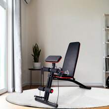 Multifunctional Weight Bench With Return Spring, Supporting Up To 120 Kg, Black, 54 X 160 X 106 Cm - Black - View 2