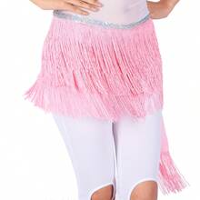 1pc Latin Dance Tassel Hip Scarf, Belly Dance Waist Chain With Fringe, Shimmering Tassel Waist Belt For Shaking Hip, Carnival Party Costume Accessoryt, Suitable For Women's Dance Costumes, Beach Music Festival Shiny Dress - Multicolor - View 5