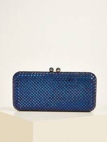 亮片、时尚、优雅、简约、个性化、经典晚宴包，适合约会、日常、下午茶、派对、舞会、俱乐部、生日、晚宴、宴会等场合。 - 寶藍色 - 查看 2