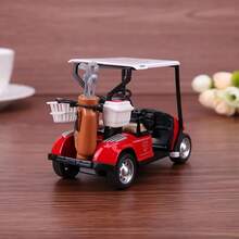 1pc Cute Golf Cart Model, Mini Creative Toy Model, Pull Back Operation, Golf Accessory, Golf Gift, 1:36 Scale Toy, Alloy, Suitable For Golf Training, Desktop Decor, Youth Toy, Party Game, Gift, Multiperson Interaction, Indoor/Outdoor Game, Lawn Entertainment, Gift For Men/Women, Sports Gift - Multicolor - View 4