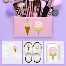 2pcs Cartoon Lollipop & Ice Cream Embroidered Cloth Patches, Self-Adhesive Decorative Patches For Clothing, Bags, Phone Cases, Curtains, DIY - Multicolor - View 7